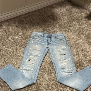 American Eagle Outfitters Light Blue Boyfriend Jeans
